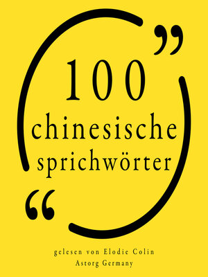 cover image of 100 chinesische Sprichwörter